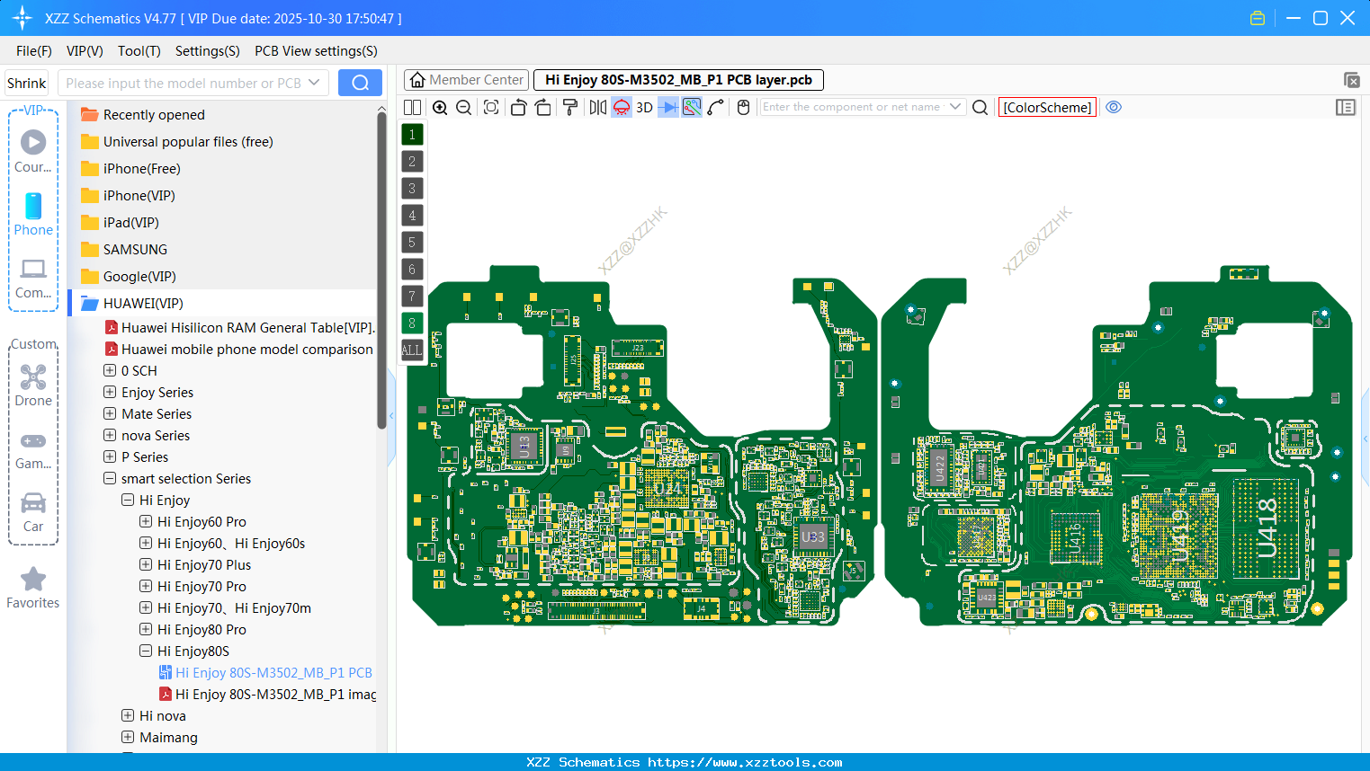 Hi Enjoy 80S-M3502_MB_P1 PCB Layer